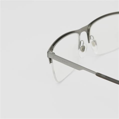 burberry eyeglasses silver gunmetal grey|Optical Frames .